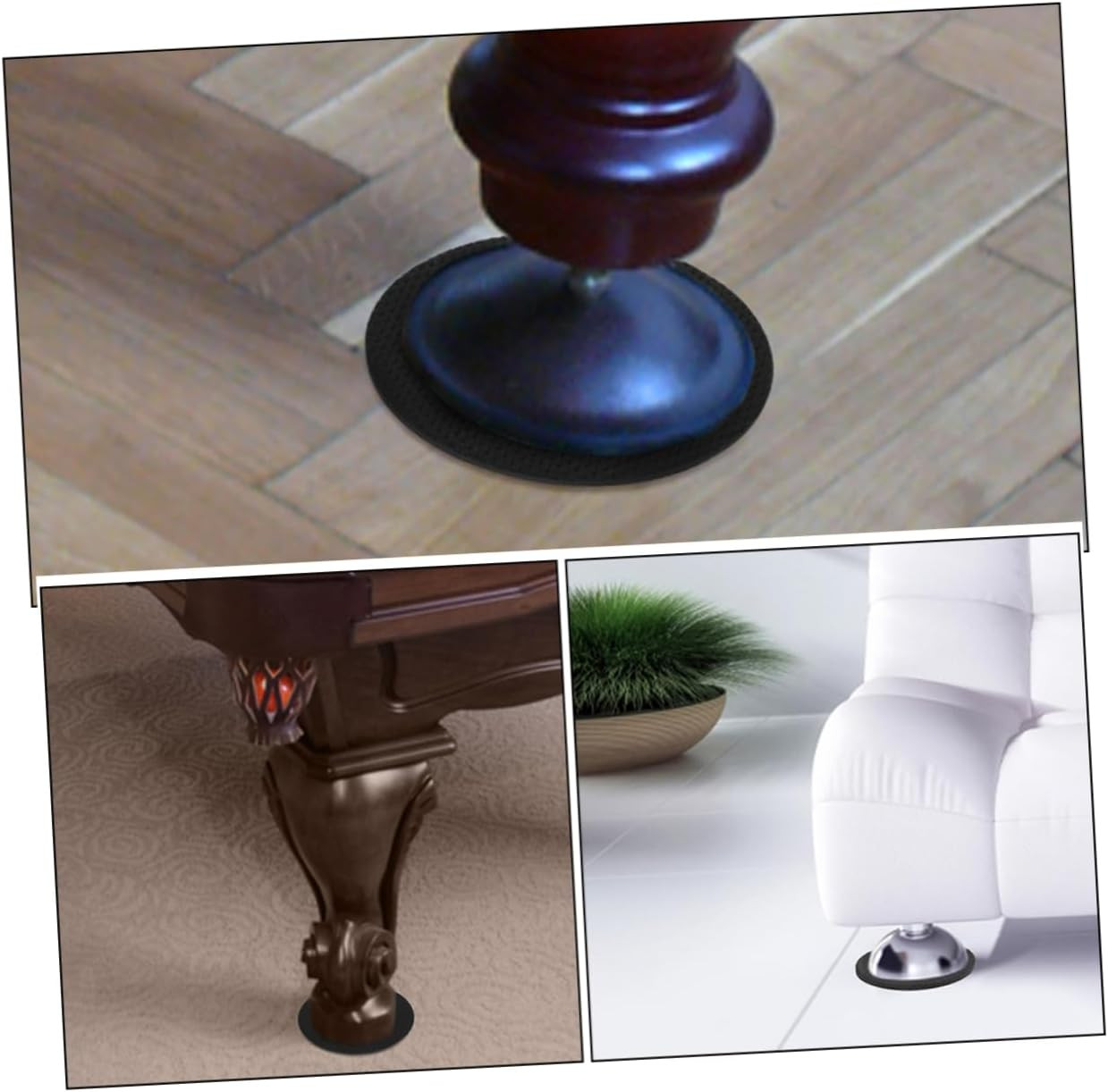 Pool Table Leveling Shims 12Pcs Billiard Table Leg Pads Eva Furniture Legs Feet