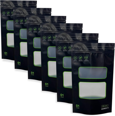 1 OZ Storage Terp Bag 58%-62% RH 2-Way Humidity Control Bags for for Curing & St