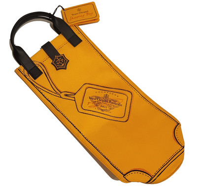 Veuve Clicquot Champagne Brut Yellow Insulated Cooler Folding Shopping Bag
