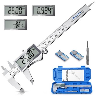 Digital Caliper Electronic Stainless Steel Caliper Measuring Tool Micrometer ...