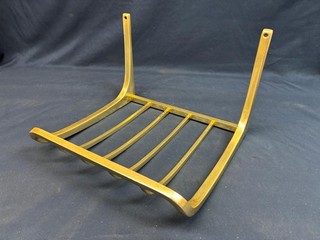 Originale Gepäckablage aus Metall von einem Rheingoldwagen Apmz wie abgebaut