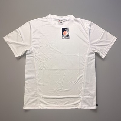 Gamma Sports Tennis Men s Small White Crew Athletic T-Shirt NEW With Tags
