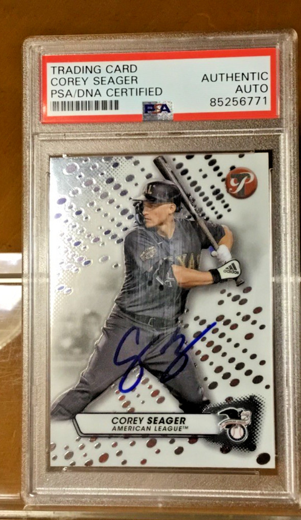 Corey Seager 2023 Topps Pristine Autograph PSA/DNA CERTIFIED SIGNATURE view 11