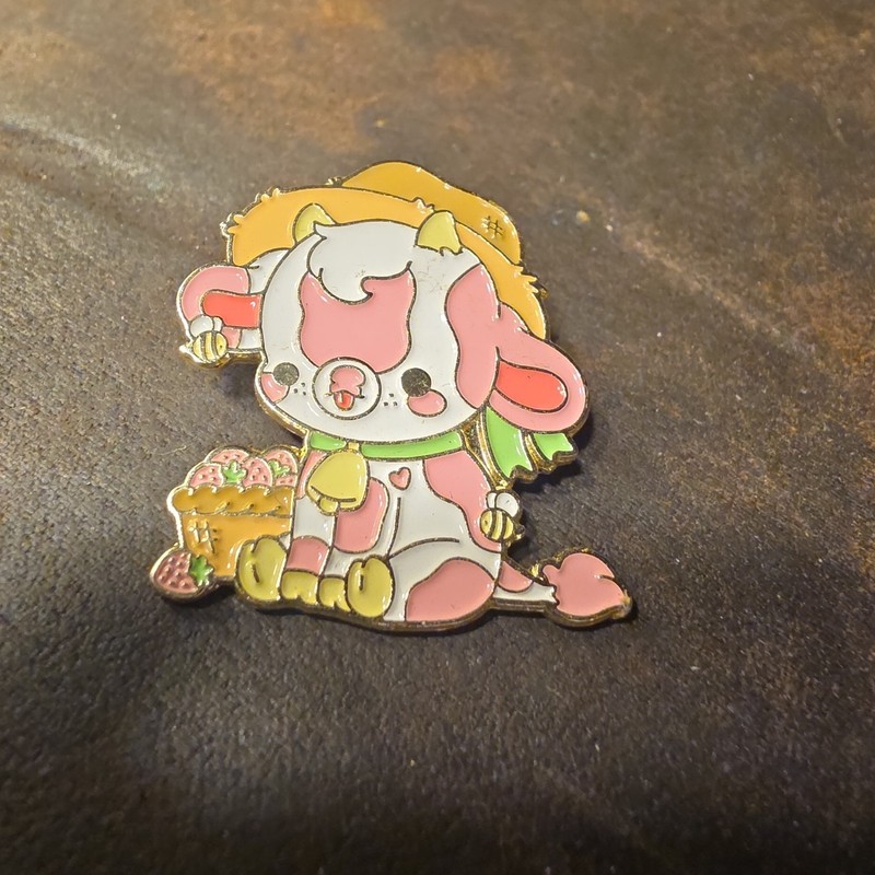 Bright Bat Design 2021 - Garden Cows Mystery Pin - Strawberry Cow ONLY