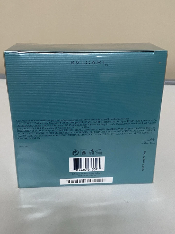 Bvlgari AQUA MARINE Pour Homme 3.4 Fl Oz EDT Spray - Image 2 of 2