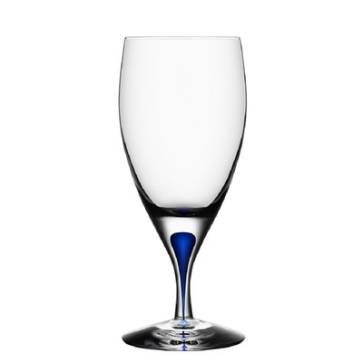 Orrefors Crystal Intermezzo Blue Iced Beverage Glass