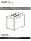Startech RK1836BKF Knock-Down Server Rack Cabinet w Casters, 32