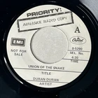 Duran Duran – Union of the Snake 7" Promo Record 1983 Capitol New Wave 45 RPM