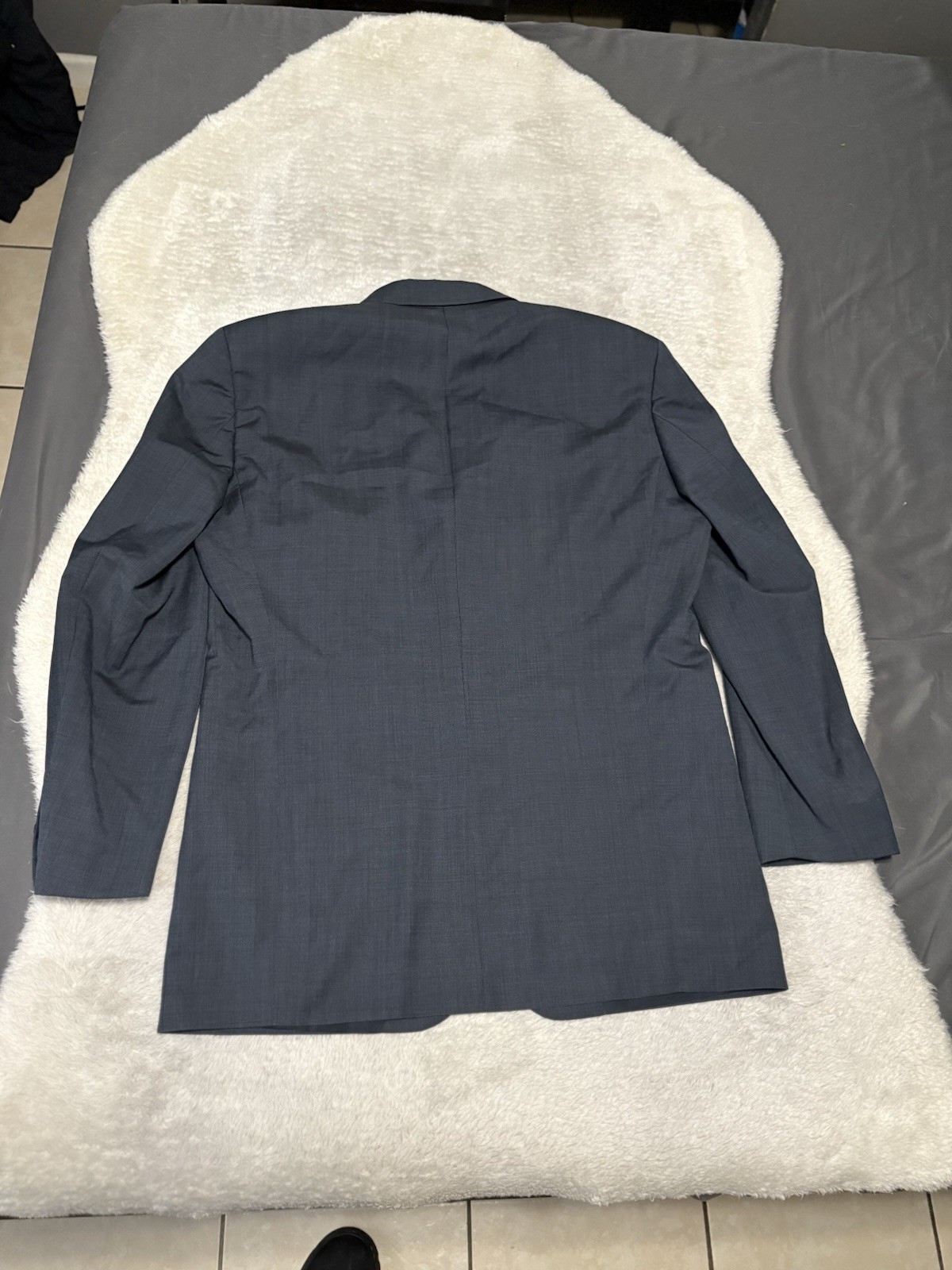 Hugo Boss Mens Blue Wool 3 Button Sport Blazer Jacket Size 42R Super 100 thumbnail 2