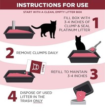 ARM  HAMMER Clump  Seal Platinum, Complete Odor Sealing Clumping Cat Litter, M