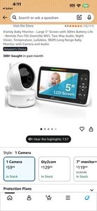IFamily Long Range Baby Monitor With Camera And Audio