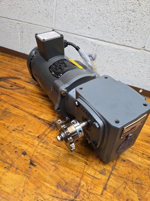 BOSTON GEAR 20:1 RATIO SPEED REDUCER Baldor 1/2 hp Single Phase Motor