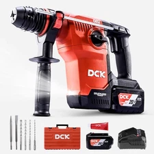 20V Cordless Battery Powered Rotary Hammer, Brushless SDS Plus Hammer Drill w...