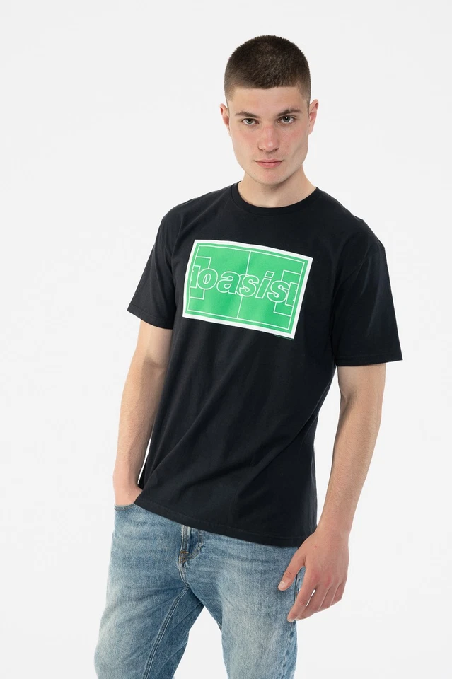 Oasis Maine Road Football Pitch T Shirt - Bild 1 von 4