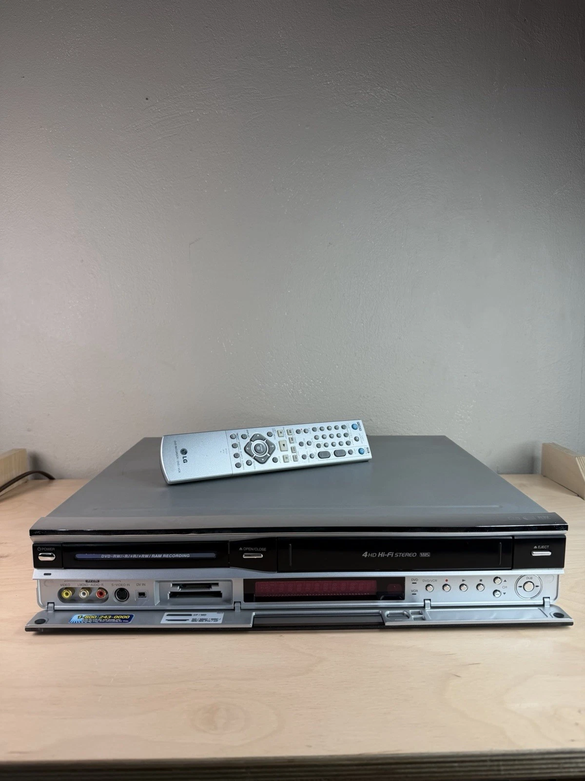 LG LRY-517 VCR/DVD Player Recorder Combo VHS Remote