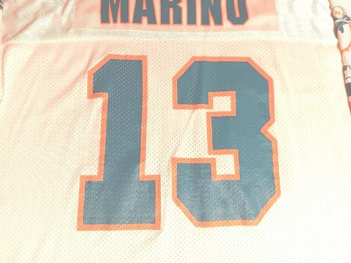 Maglietta Starter vintage Miami Dolphins Dan Marino taglia 52 marchio Starter LOOK! - Foto 7 di 7