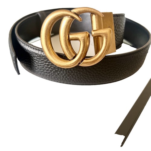 Gucci Double G Buckle Belt Black Size 80/32 | eBay