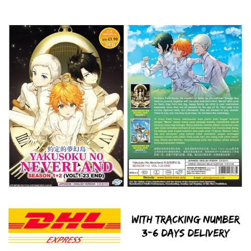 DVD ENGLISH VERSION The Promised Neverland SEASON 1 + 2 (VOL.1-23END) All Region