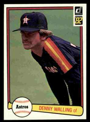 1982 Donruss Denny Walling #496 - Houston Astros