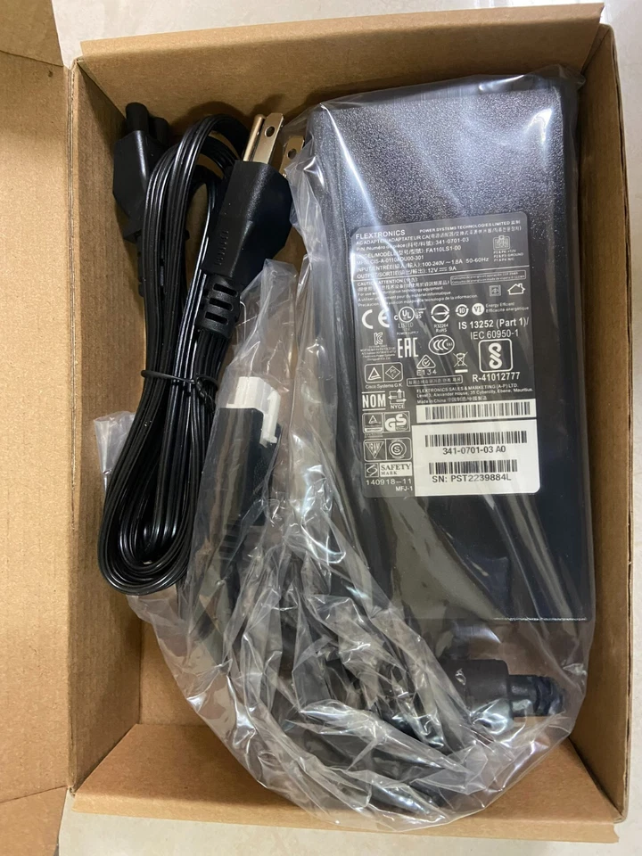 New Original Cisco 4300 Series ISR4321/K9 Router 341-0701-03 12V 9A Adapter＆Cord - Image 2 of 3