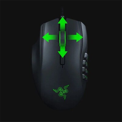 Razer Naga Left-Handed Edition ゲーミングマウス Razer Naga Left Handed Gaming Mouse - Black (2 Year Warranty) PC