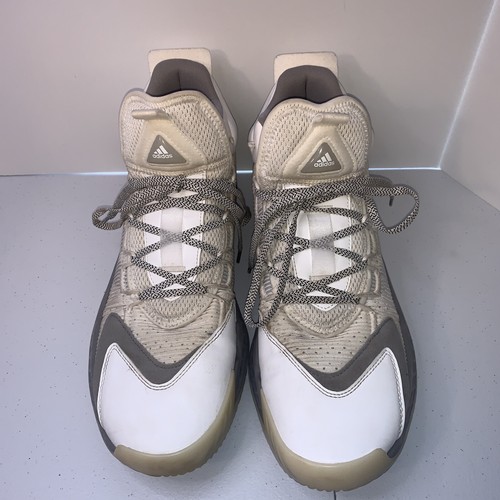 Size 10.5 - Adidas Pro Boost Mid Light Onix  White