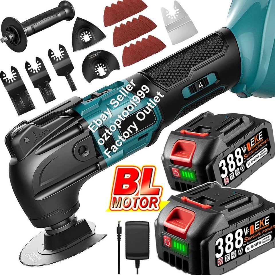 【 Brushless 】 Oscillating Multi Tool 6 Speeds For Makita 18V Battery Multi Tool