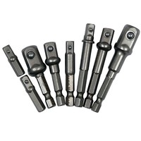Adapter 8-Tlg. VerläNgerungssatz Stecknuss SteckschlüSsel 1/4“ 3/8“ 1/2“