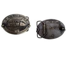 Vtg 1970  s Iron Horse Quality Farm Equip Mathews Company Belt Buckle