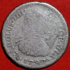 Bolivia 1/2 Real 1792 PTS PR Charles III KM# 69