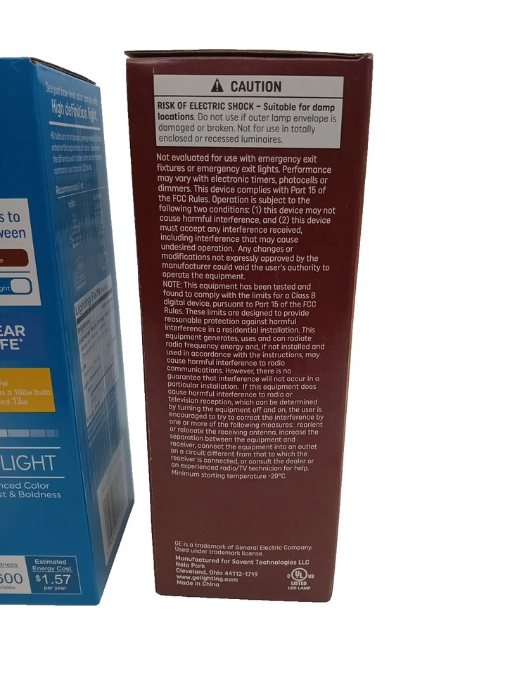 GE A21 Bulbs Color Select LED Light Bulbs, 100 Watt, Medium Base, 4pk NEW Lot 2 - Image 3 of 4