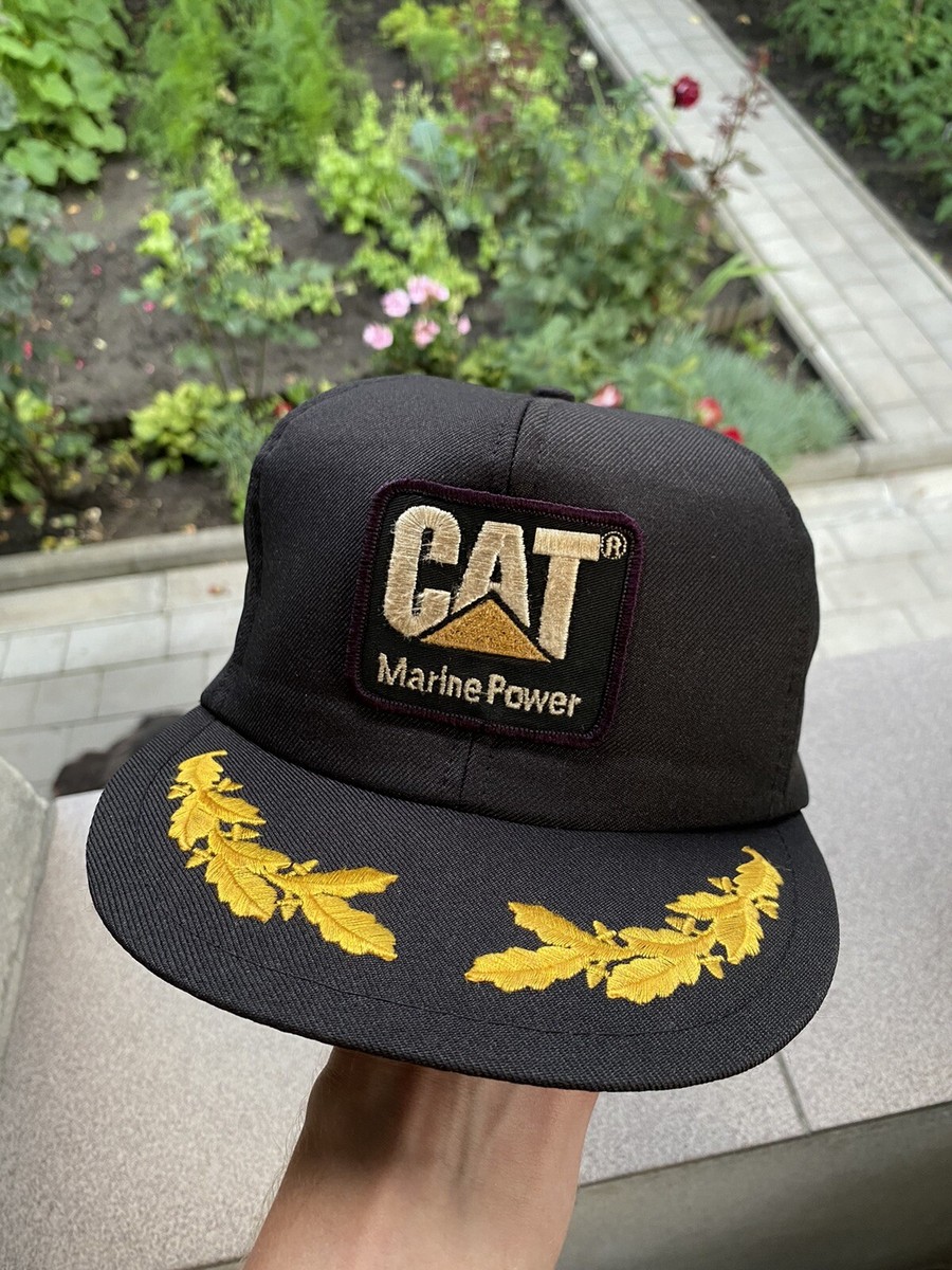 USA製　CAT キャタピラー 迷彩 キャップ 80s 90s ビンテージ CAT Caterpillar Vintage 80s 90s Big Logo Snapback Cap Hat | eBay