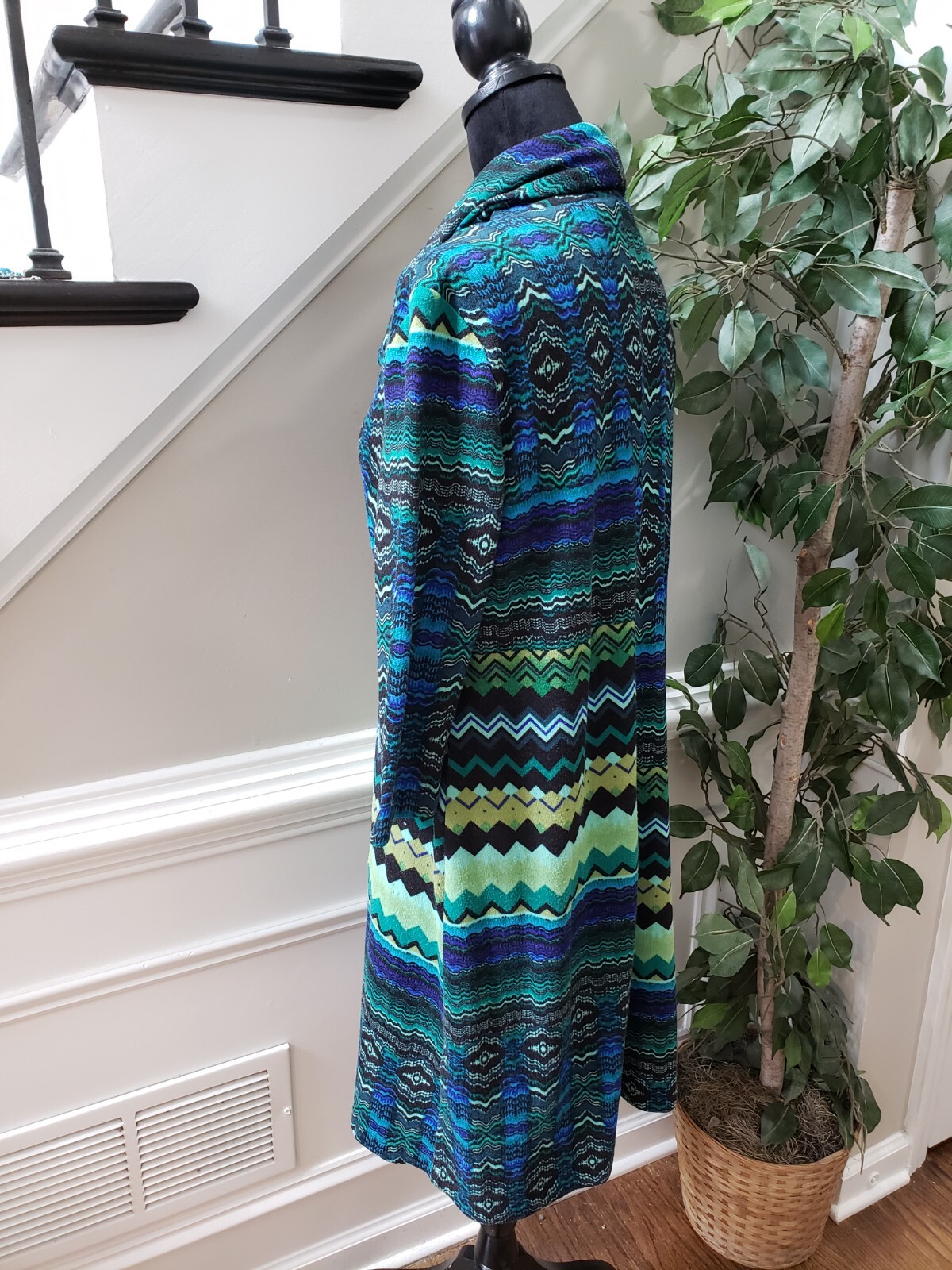 Perceptions Womens Multicolor Polyester Cowl Neck… - image 6