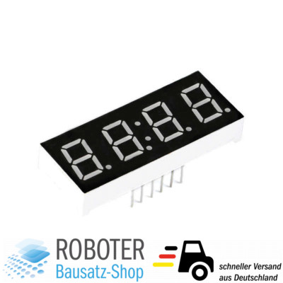 7-Segment Uhranzeige 4 Bit Clock Rot Common Cathode DIY-Elektronik Arduino