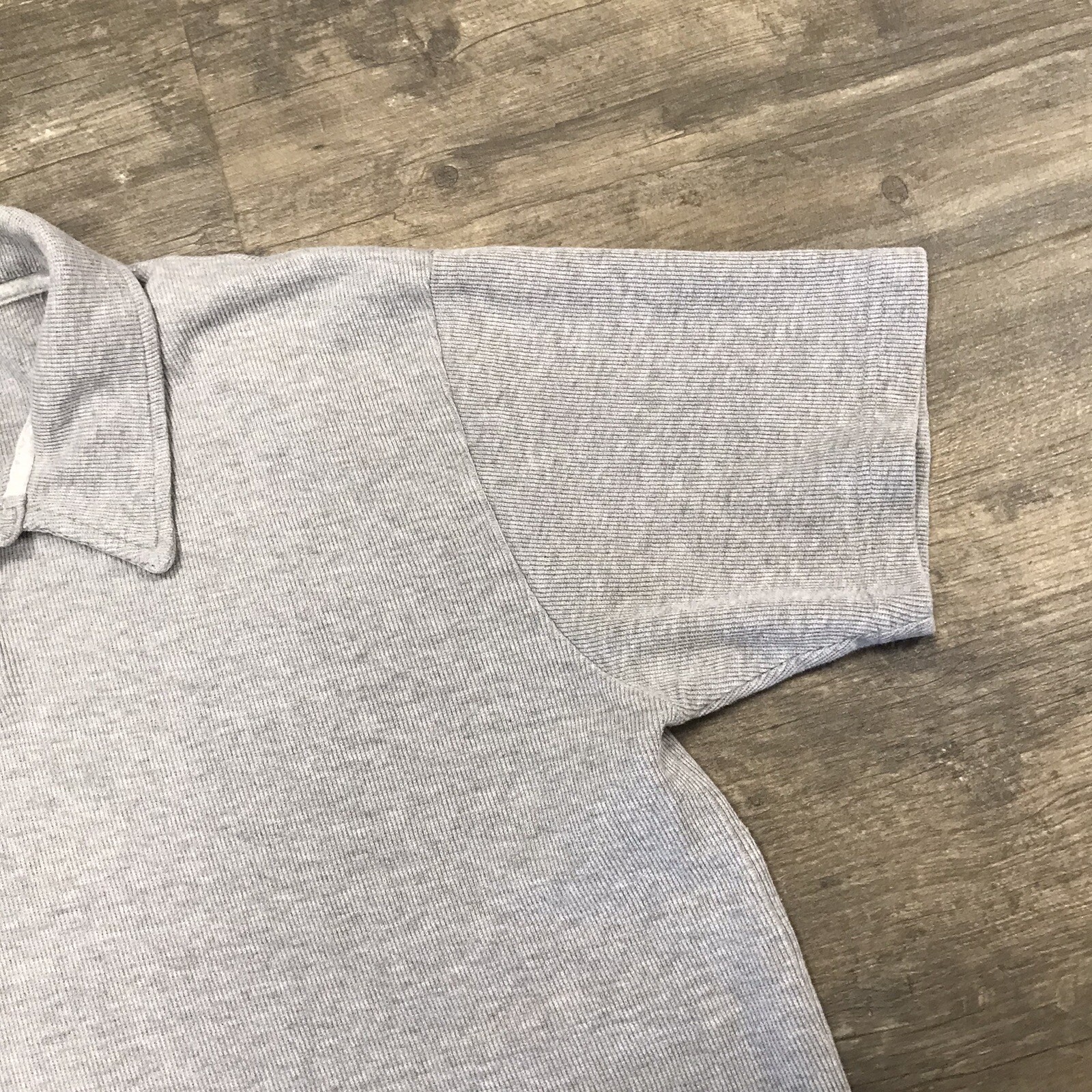 Vintage Tommy Jeans Tommy Hilfiger Mens Polo Shirt Size XL Gray Logo thumbnail 5