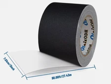 3" Black Tape Easy Tear 30 Yards Per Roll(Y7)