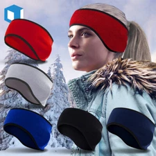 Mens Womens Headband Earwarmer Ear Muffs Polar Fleece Winter Hat Ski Snowboard