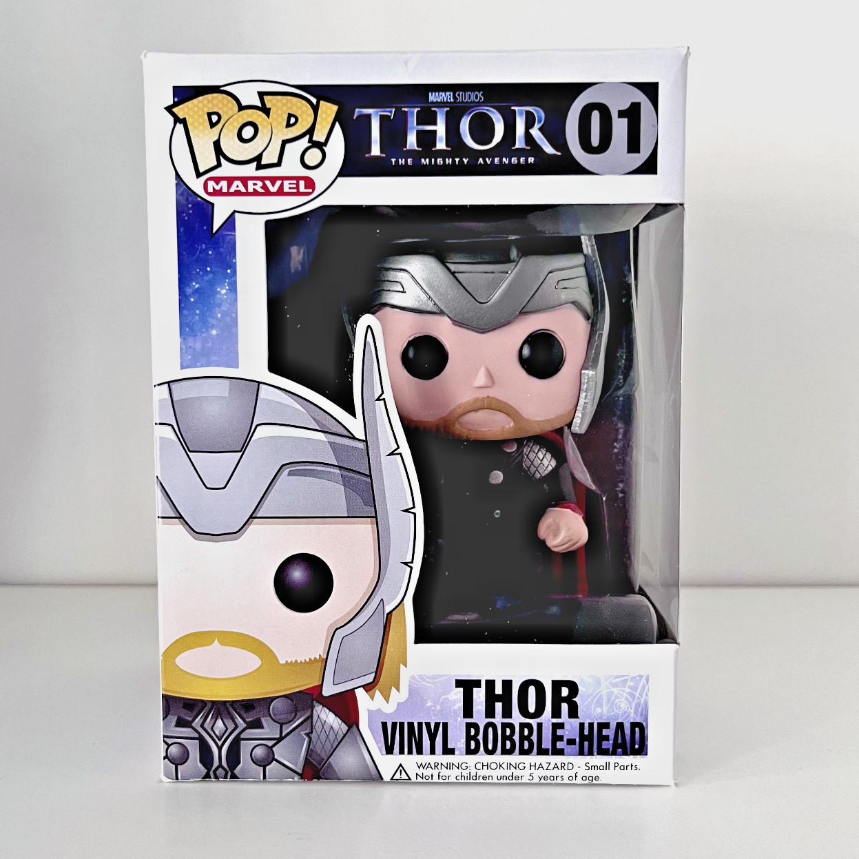 Funko Pop Thor 01 Marvel Avengers 2011 VAULTED Original Nuovo MINT + Hard Stack