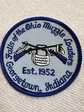 Vintage Falls of the Ohio Muzzle Loaders Club Georgetown IN Patch New Old Stock