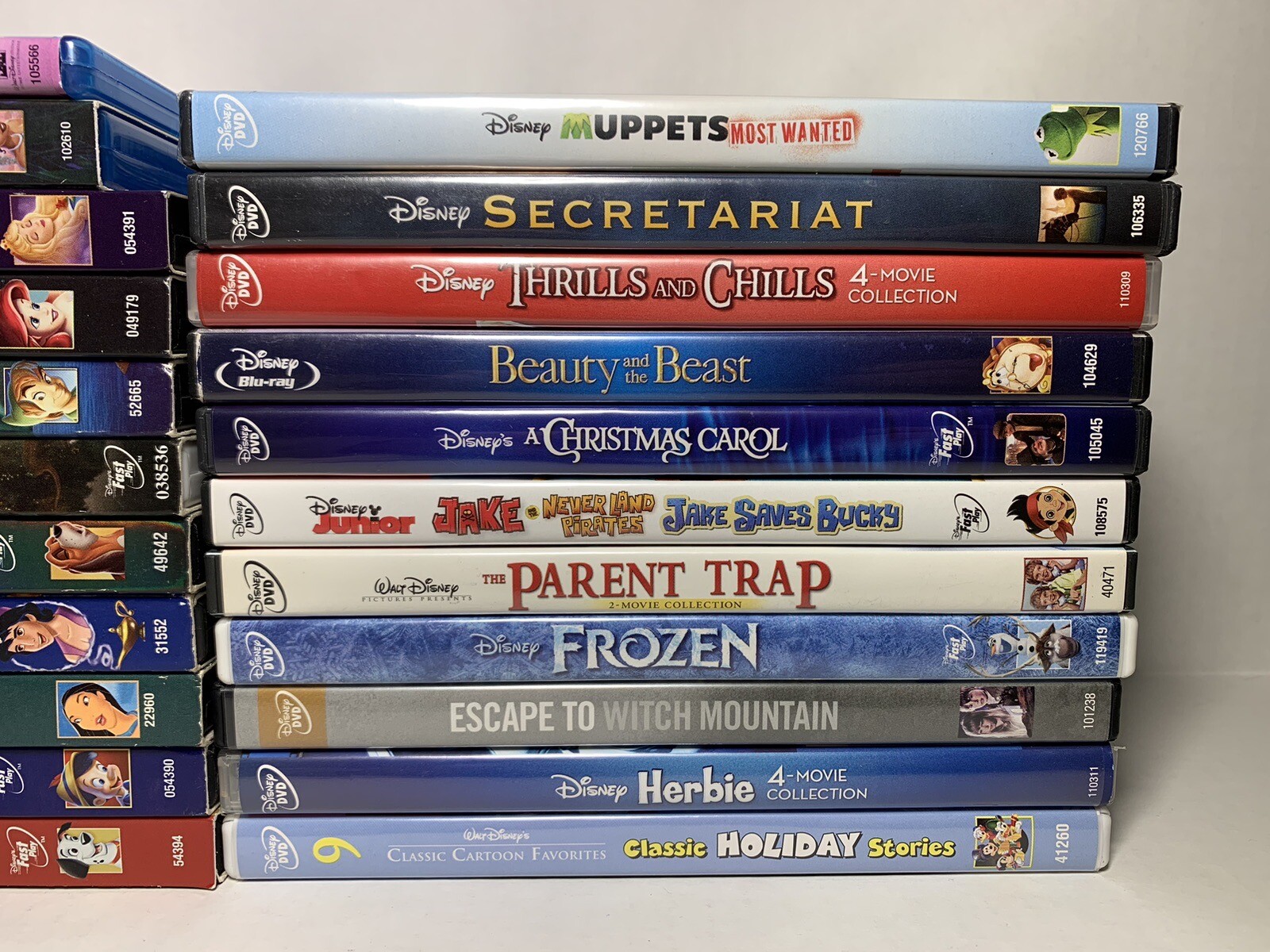 Lot of 22 Disney BluRay & DVD Movies Holiday, Platinum Editions