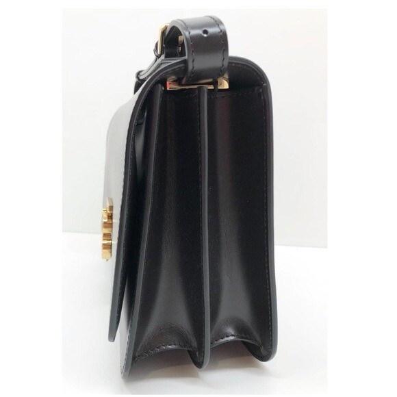 Burberry New With Rags TB Logo Medium Black Coffee Leather Burberry New With Rags TB Logo Medium Black Coffee Leather