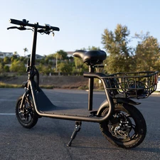 450W Folding Electric Scooter with Seat for Adult Electric Bike Electric Moped