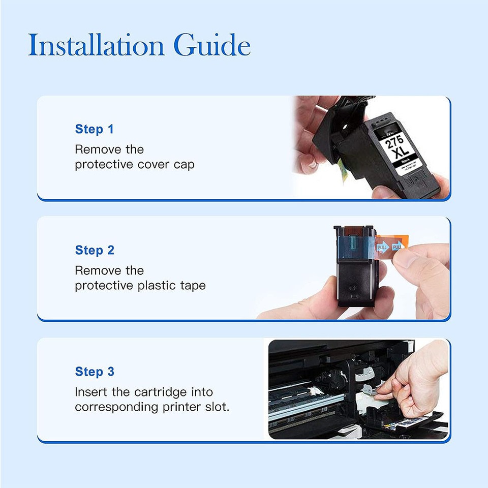 PG275XL Ink Cartridge for Canon PIXMA TR4720 TS3520 TS3522 Printer