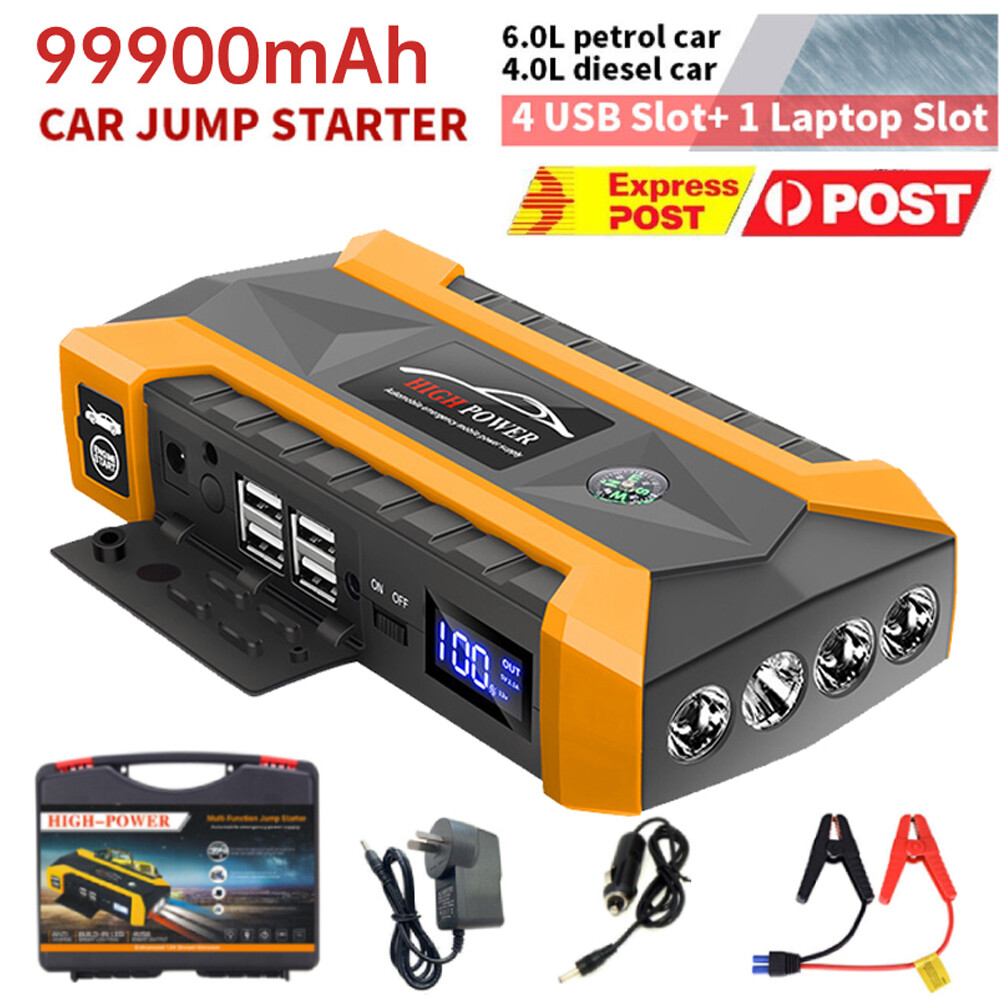 12V Portable Car Jump Starter Booster Battery Charger Power Bank eBay