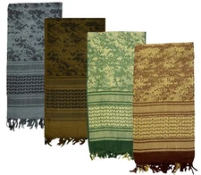 Mato & Hash Military Shemagh Tactical 100% Cotton Scarf Head Wrap - Digital