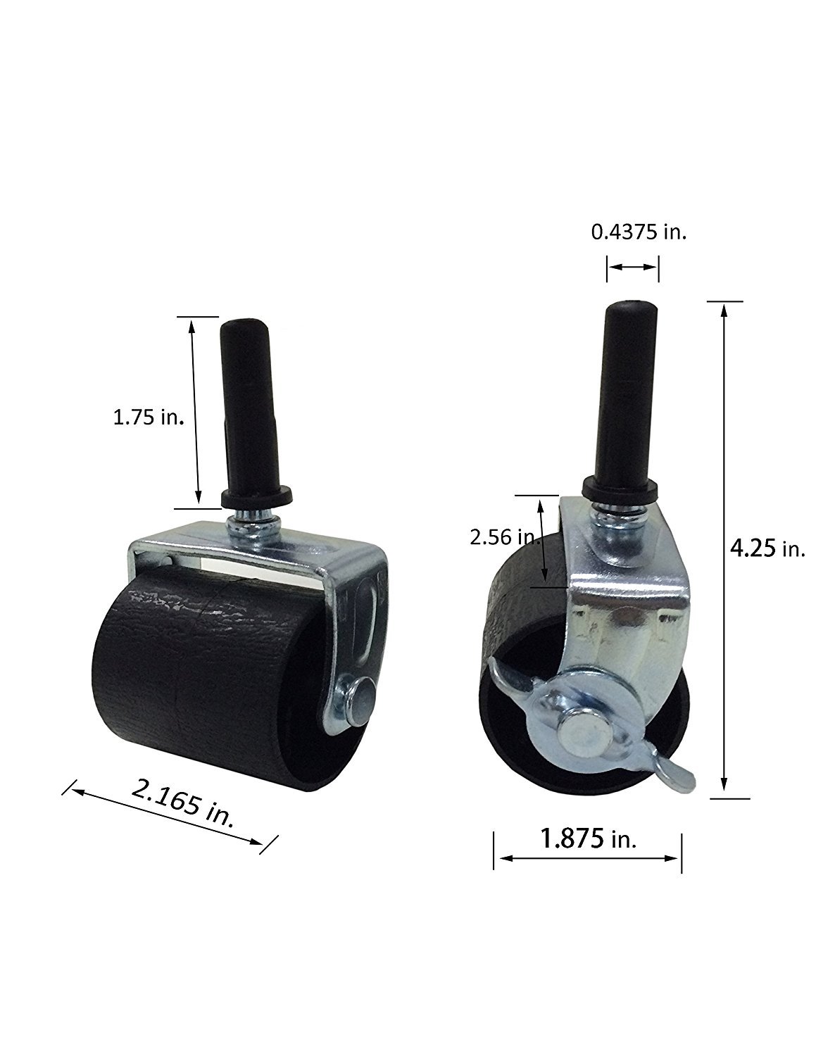 Kings BRAND Heavy Duty Caster Wheels for Bed Frame Set of 4 (2 Locking & 2 No for sale online eBay