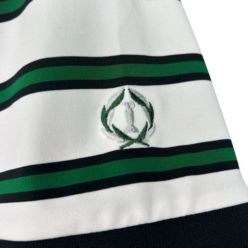 RLX Ralph Lauren Golf Polo Shirt Mens M Black White Stripe Designer Athletic Tee - Picture 6 of 10