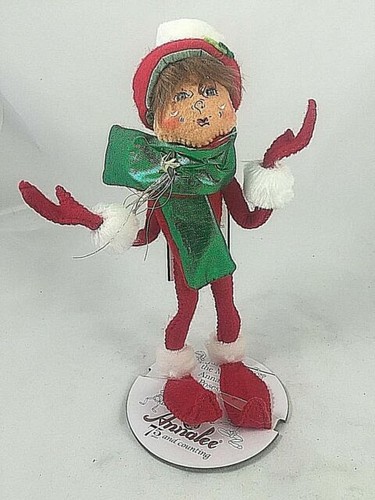 Vintage 1999 Annalee Christmas Santa Doll 10” Wire Posable  display picture 1