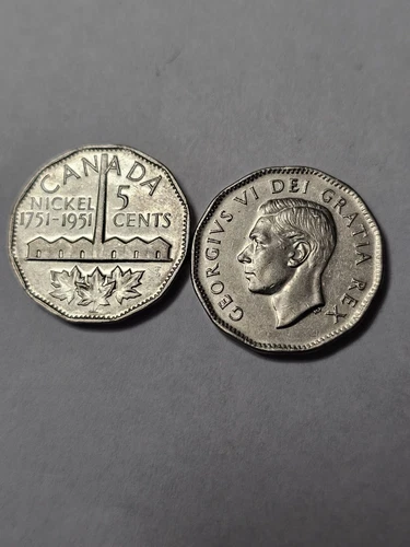 1951 Canada 5 Cents — photo from another recent sale