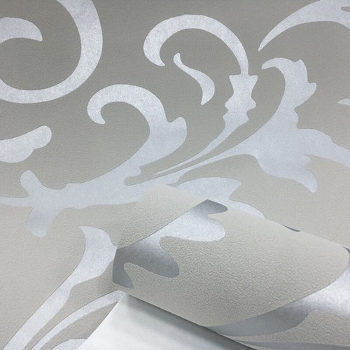 1M Metallic Textured Wallpaper Victorian Embossed Damask Roll Home Decor Floral - Picture 11 of 12